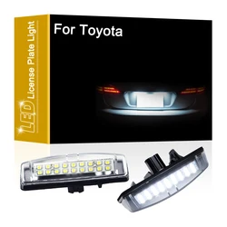 LED Number Plate Lamp For Toyota Avensis Ipsum Picnic Harrier Celsior Altezza Aristo Windom White License Plate Light Assembly