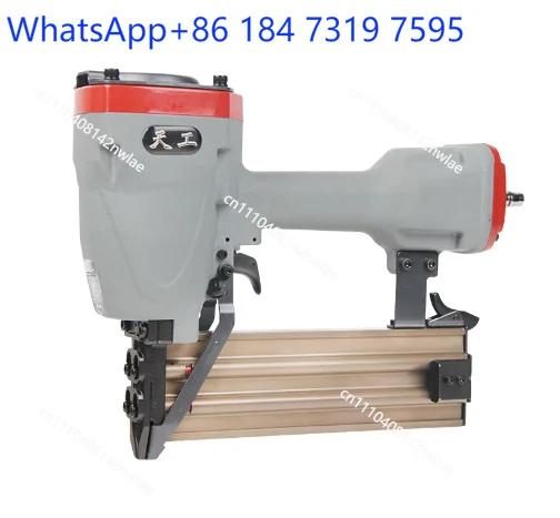ST64 Pneumatic Concrete Nailer, Air Steel Nail Gun For PVC Wiring Duct, Fits 18-64mm Nails Decoration Construction Stapling Tool