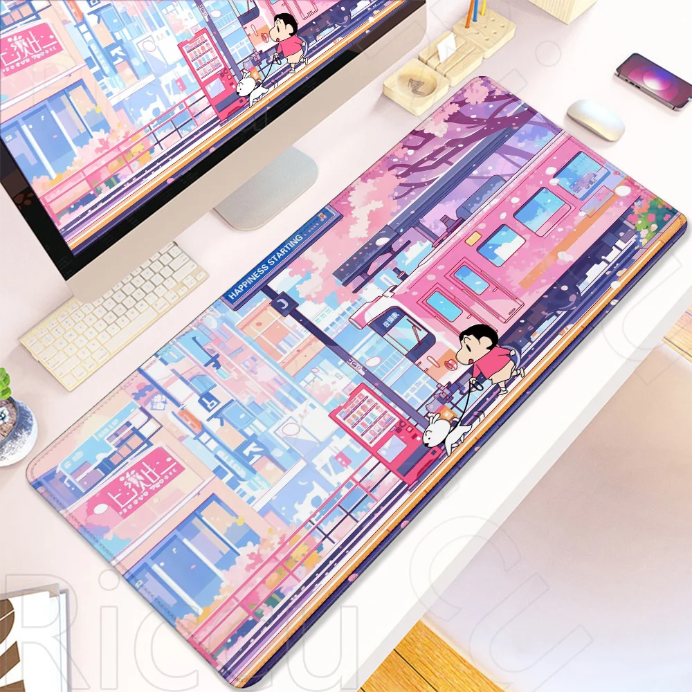 

HD Anime cartoon C-Crayon Shin-chans Mouse pad peripherals Computer Gamers Locking Edge Non-slip Mouse Pad Keyboard PC Desk Mat