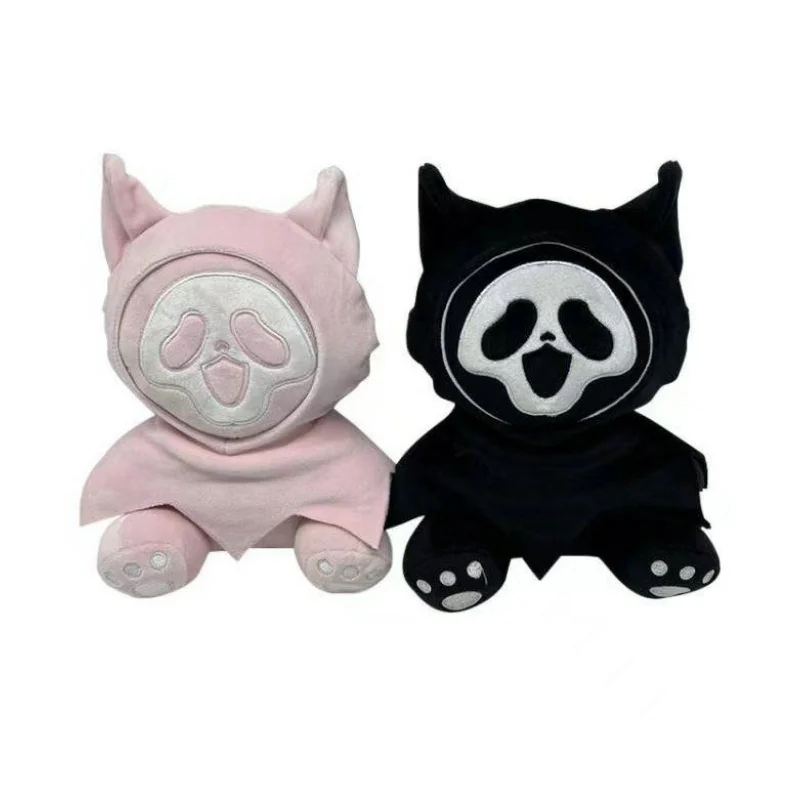 

Stuffed 23cm Cute Ghostcat Face Soft Doll Plush Toy for Kids Fans Cosplay Birthday Holiday Gifts Collect XMAS Room Decorate