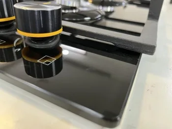 2025 طباخ غاز ممتاز بخمسة شعلات - موقد مدمج من الزجاج المقسى (إشعال كهربائي، للاستخدام المنزلي والخارجي، كفاءة عالية)