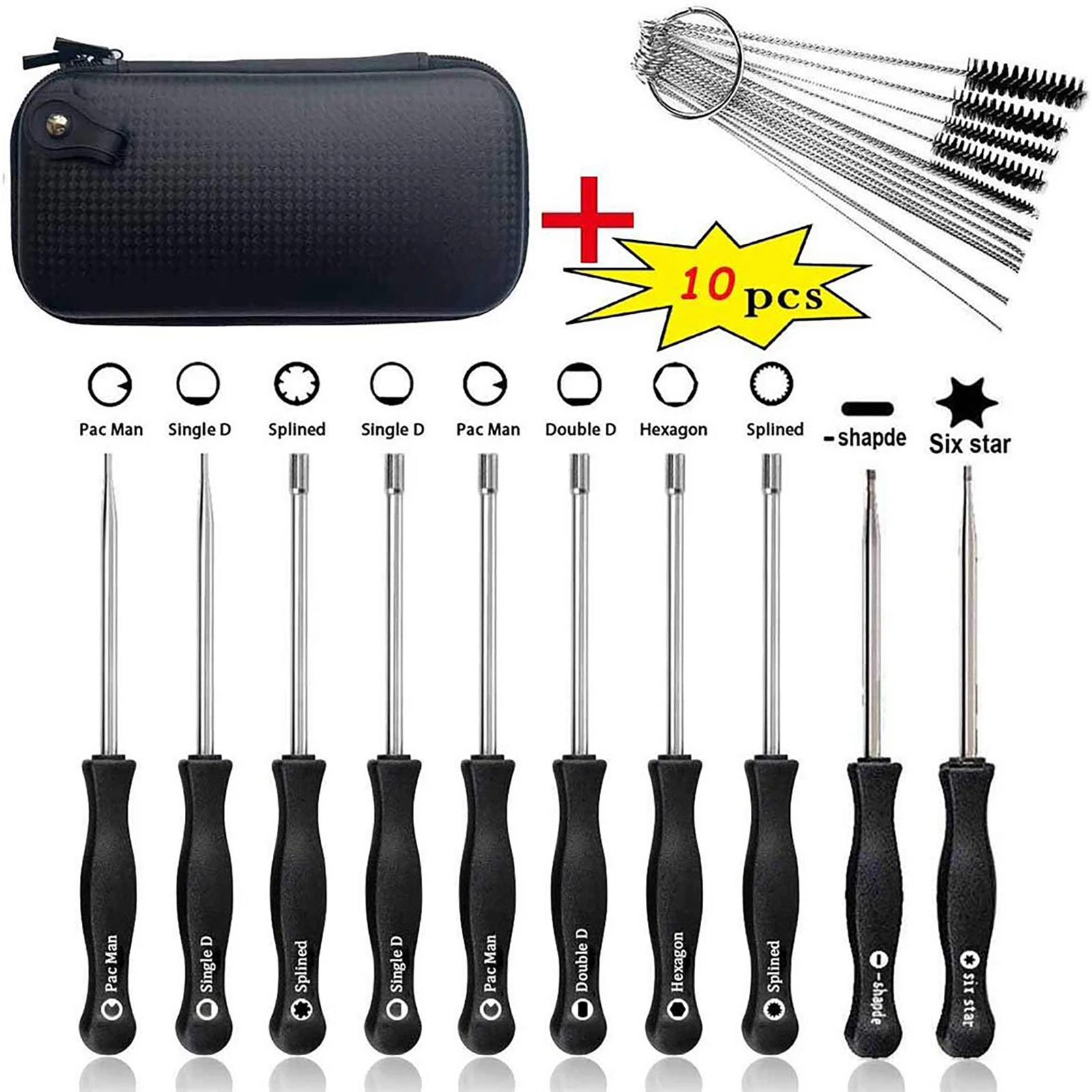 6.30 Inches 10pcs Carburetor Adjusting Tools Kit Durable Spline Tool Is Designed To Adjust ZAMA Carburetor