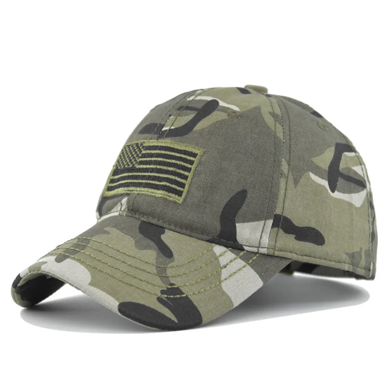 

Mountaineering Hat Tactical Camouflage Baseball Embroidered American Spring And Autumn Sunshade Duckbill Cap