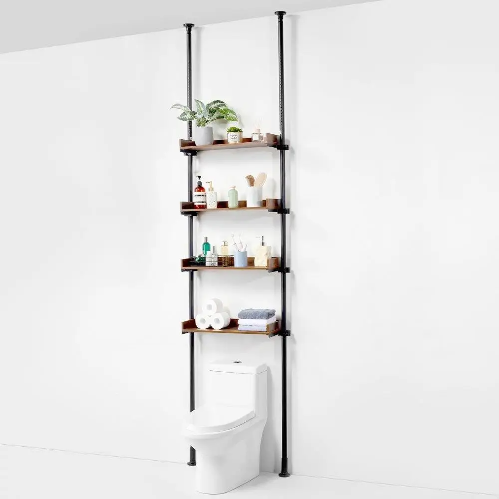 

Bathroom Space Saver 4 Tier Rack Storage Shelf Organizer Over Toilet