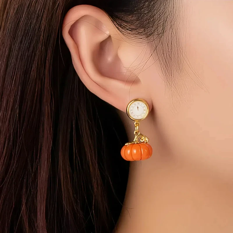 New Fashion Ethnic Style Garden Series Halloween Decoration Fresh Sweet High-grade Sense of Cute Earrings for Women All Match