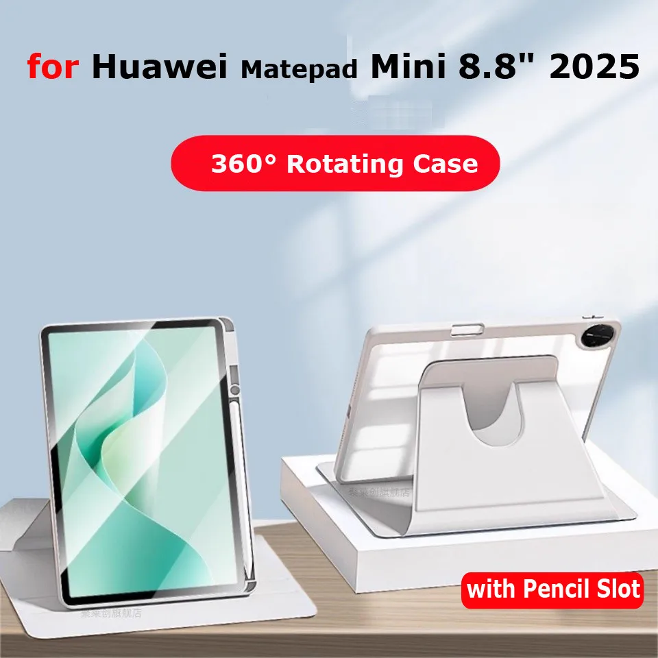 

Case for Huawei Matepad Mini 8.8 Inch 11.5“ 2025 PaperMatte 11.5 S Air11.5 SE 11 Pro 11 10.4 360 Degree Rotating Tablet Cover