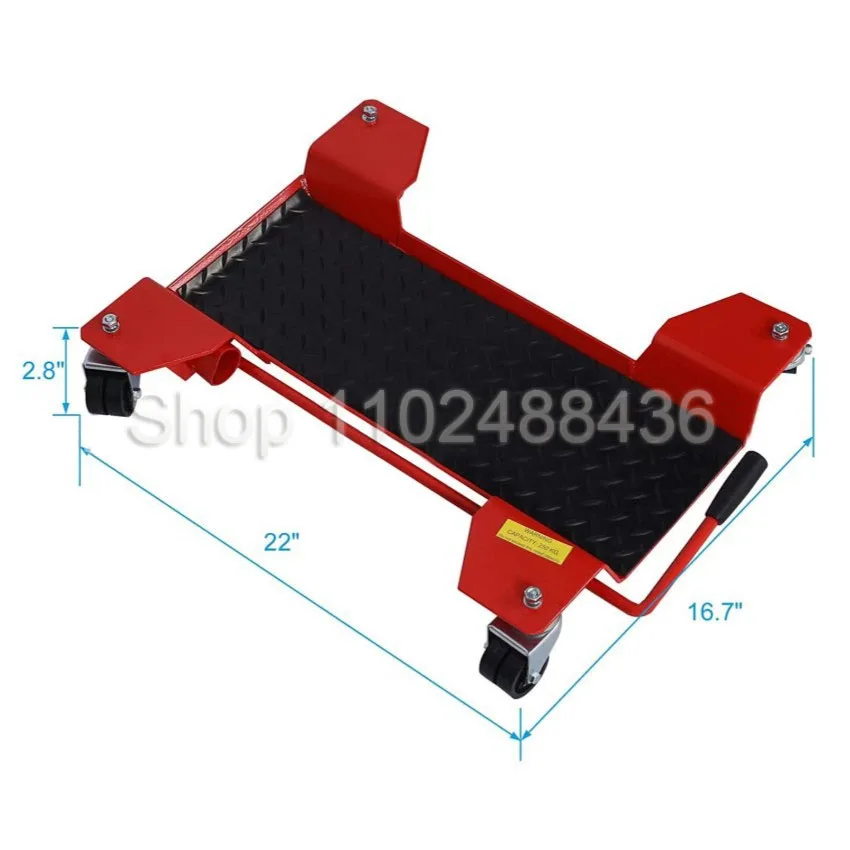 Suporte central para motocicleta, plataforma de carrinho de dolly móvel, rodízios de 360 graus, suporte móvel para moto