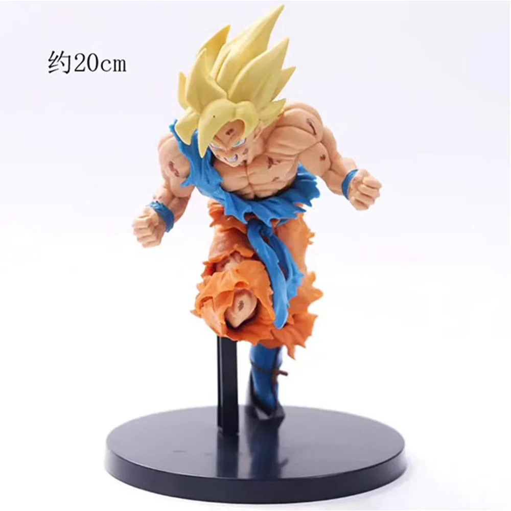 20CM Son Gokuu Figure Anime DRAGON BALL Cool Breaking Air Fighting Animation Model Toy Gift Collection Decoration Ornaments PVC
