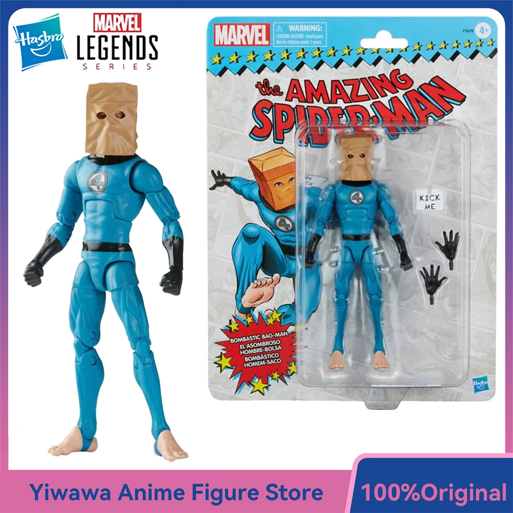 

[В наличии] Hasbro Marvel Legends Series Bag-Man (The Amazing Spider-Man) 6-дюймовая винтажная ретро-фигурка, модель игрушки