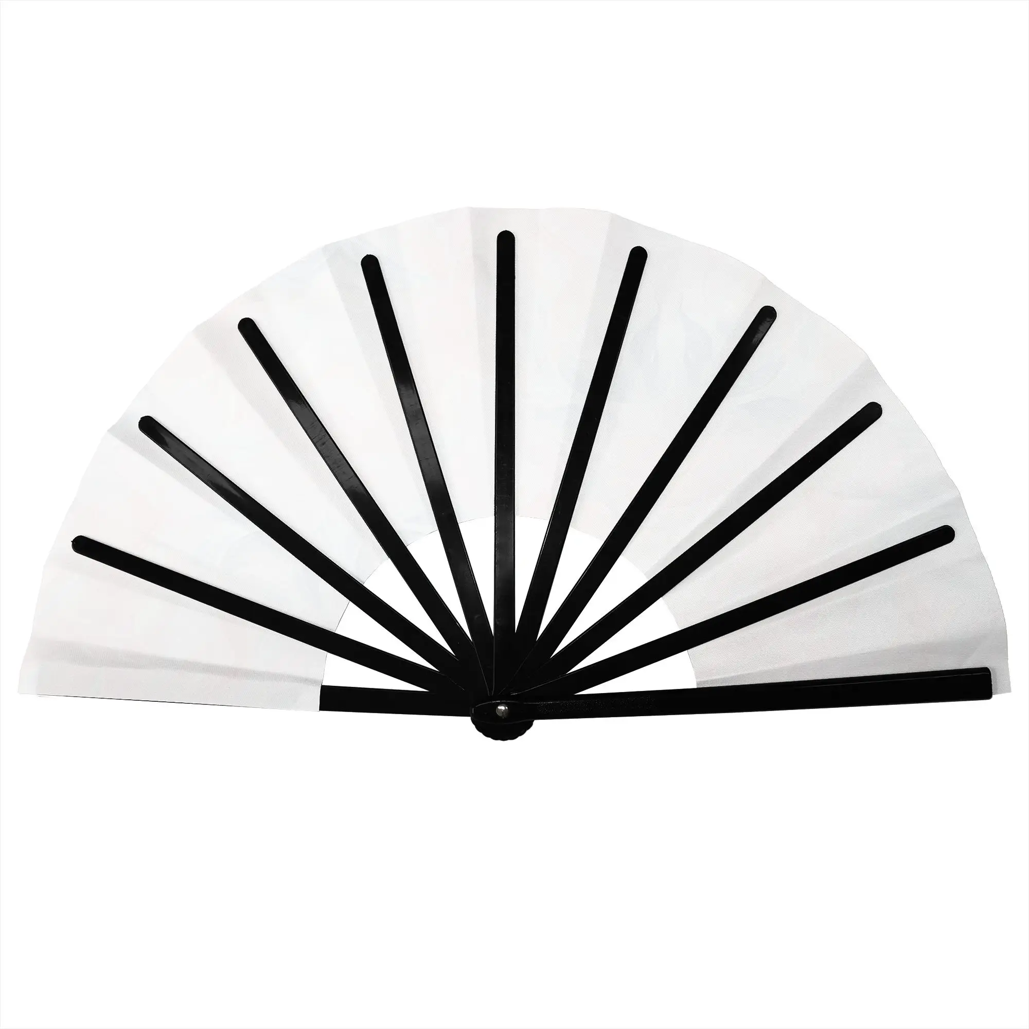 Tie Dye Folding Hand Fan Personalized  Polyester Fabric Fan Novelty Summer Accessory Decorative Fans