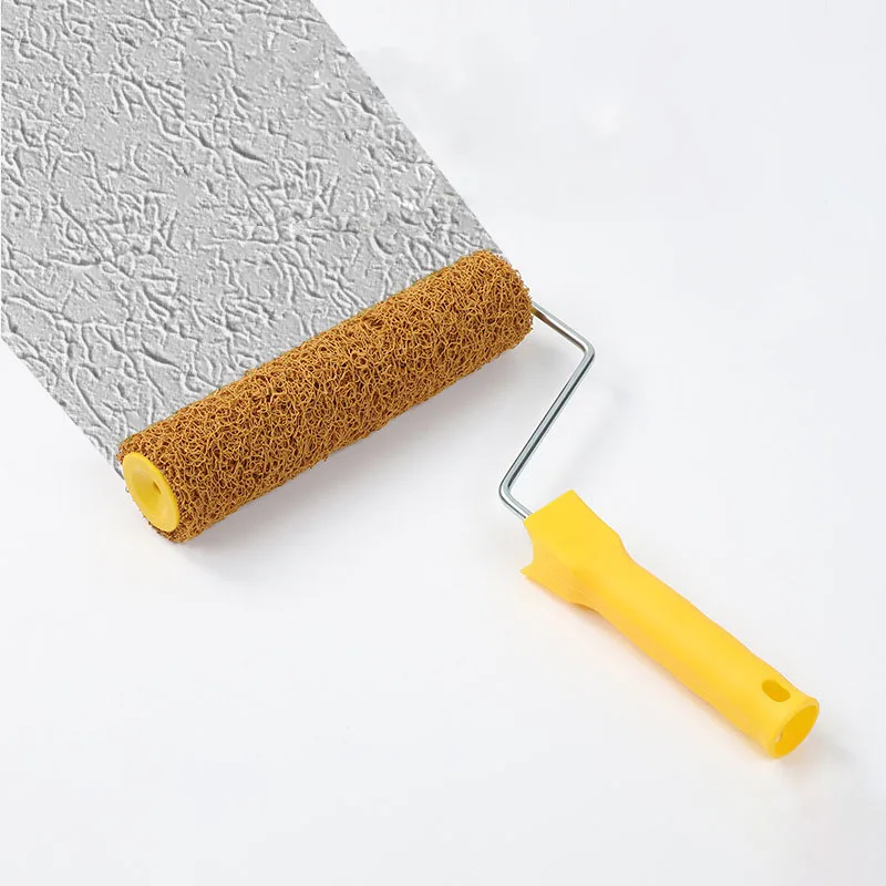 9'' Patterned Paint Roller Brush Wall Decoration Classic Brick Embossing Art Painting Lint Texture Rubber Roller Paint Brushes