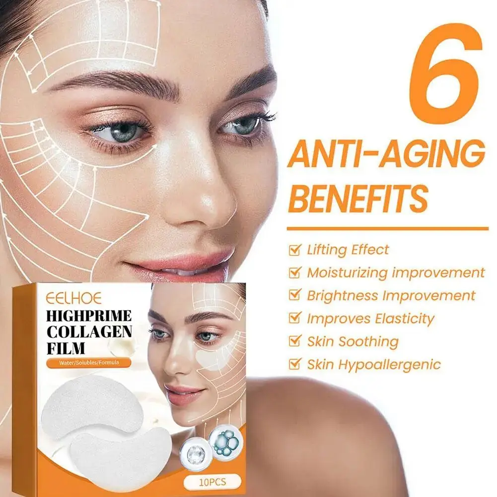 Collagen Soluble Patches Film Anti Wrinkles Remove Dark Circles Nourish Mask Moisturizing Lift Firming Skin Eyes Care Korea