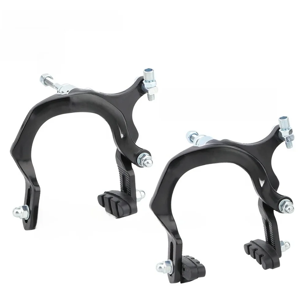 Aluminum Alloy Dual For pivot Bicycle Brake Caliper Long Arm for For leisure Bicycles Front 48mm Rear 32mm Black