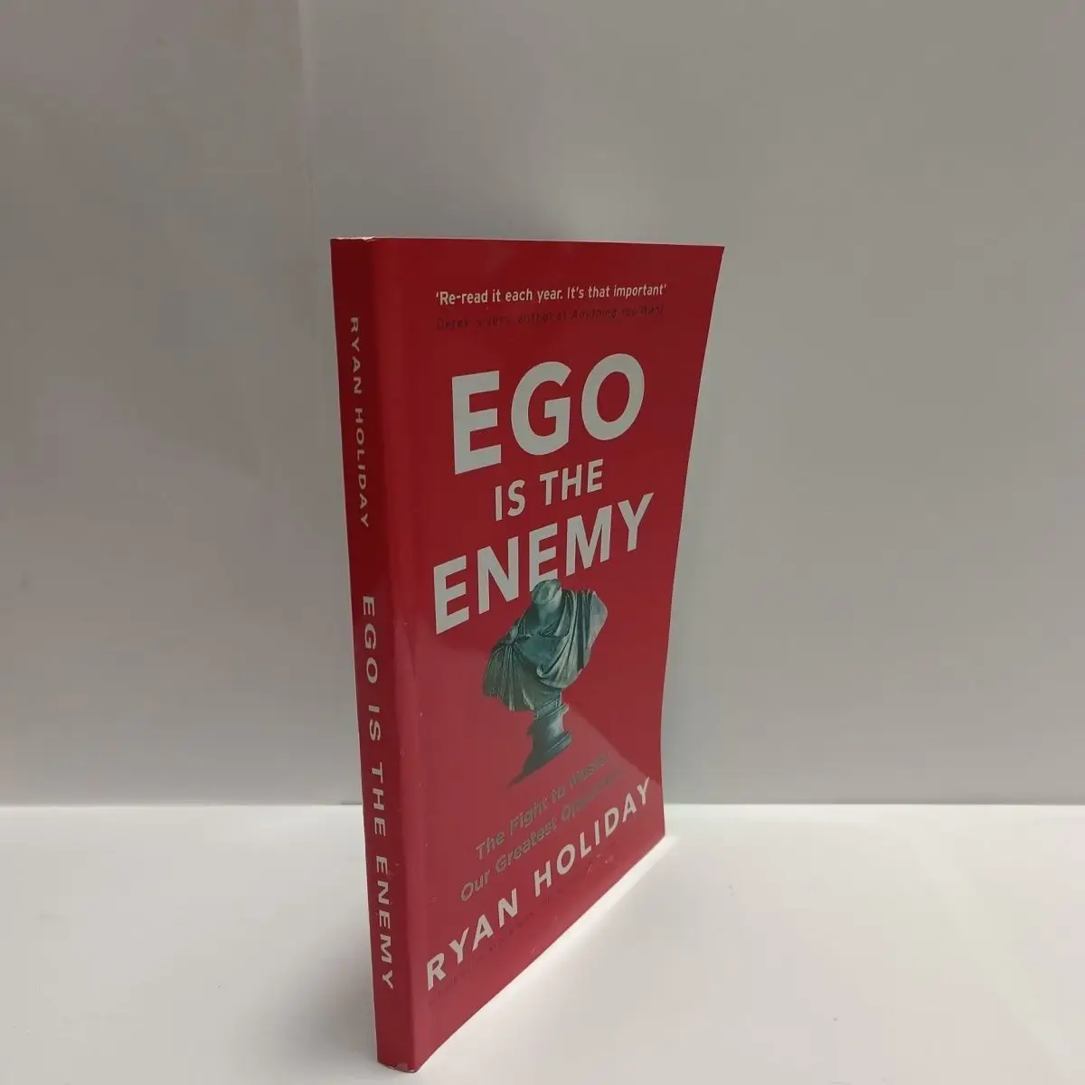 EGO IS THE ENEMY By Ryan Holiday Paperback Novel, #1 New York Times Bestseller