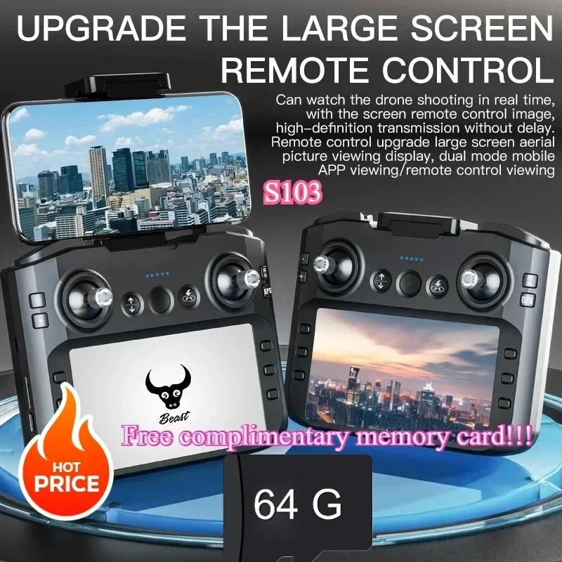 

Ultra large screen control PRO drone 4K high-definition camera FPV brushless obstacle avoidance automatic return remote control