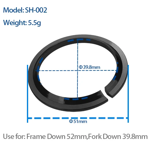 BXT Bike Headset 1-1/8'-1-1/2' voor Frame Headset Tapered MTB/Road Fiets Headset Top Cap Fietsaccessoires Rechte Lager