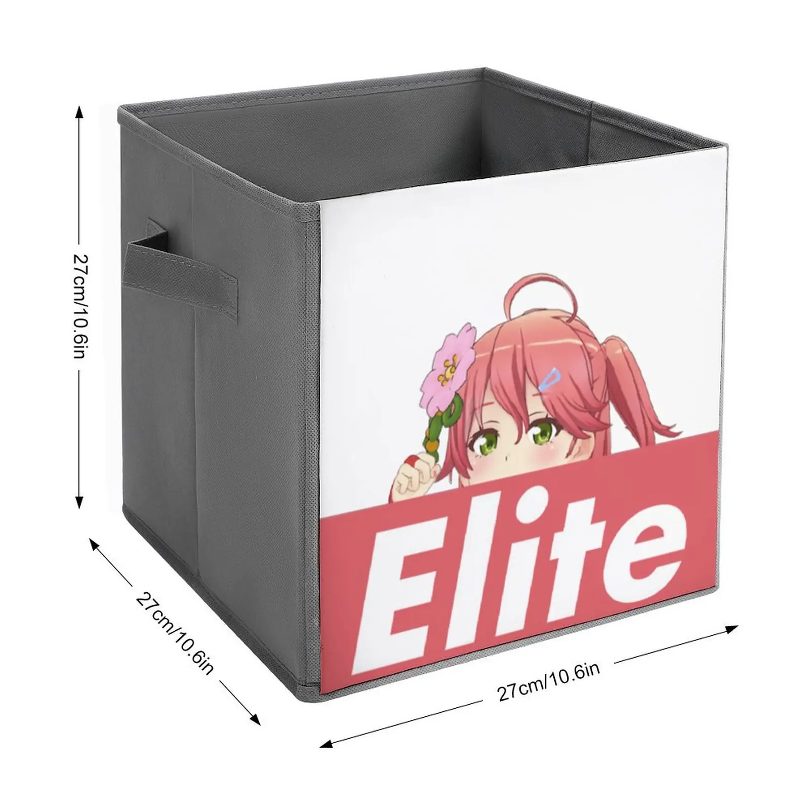 Elite Miko Sakura Peeker Essential For Storage Tank  Folding Storage Box Large Capacity Storage of Clothes Super Soft Portable F