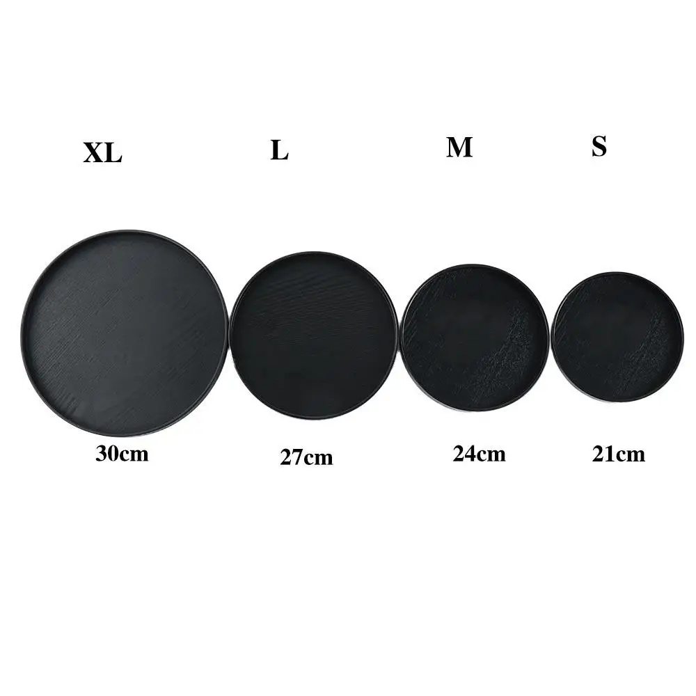 커피 테이블용 원형 주방 용품, 중국 스타일 스낵 플레이트, 차 트레이 보관 트레이, 샐러드 그릇 플래터, 21cm, 24cm, 27cm, 30cm