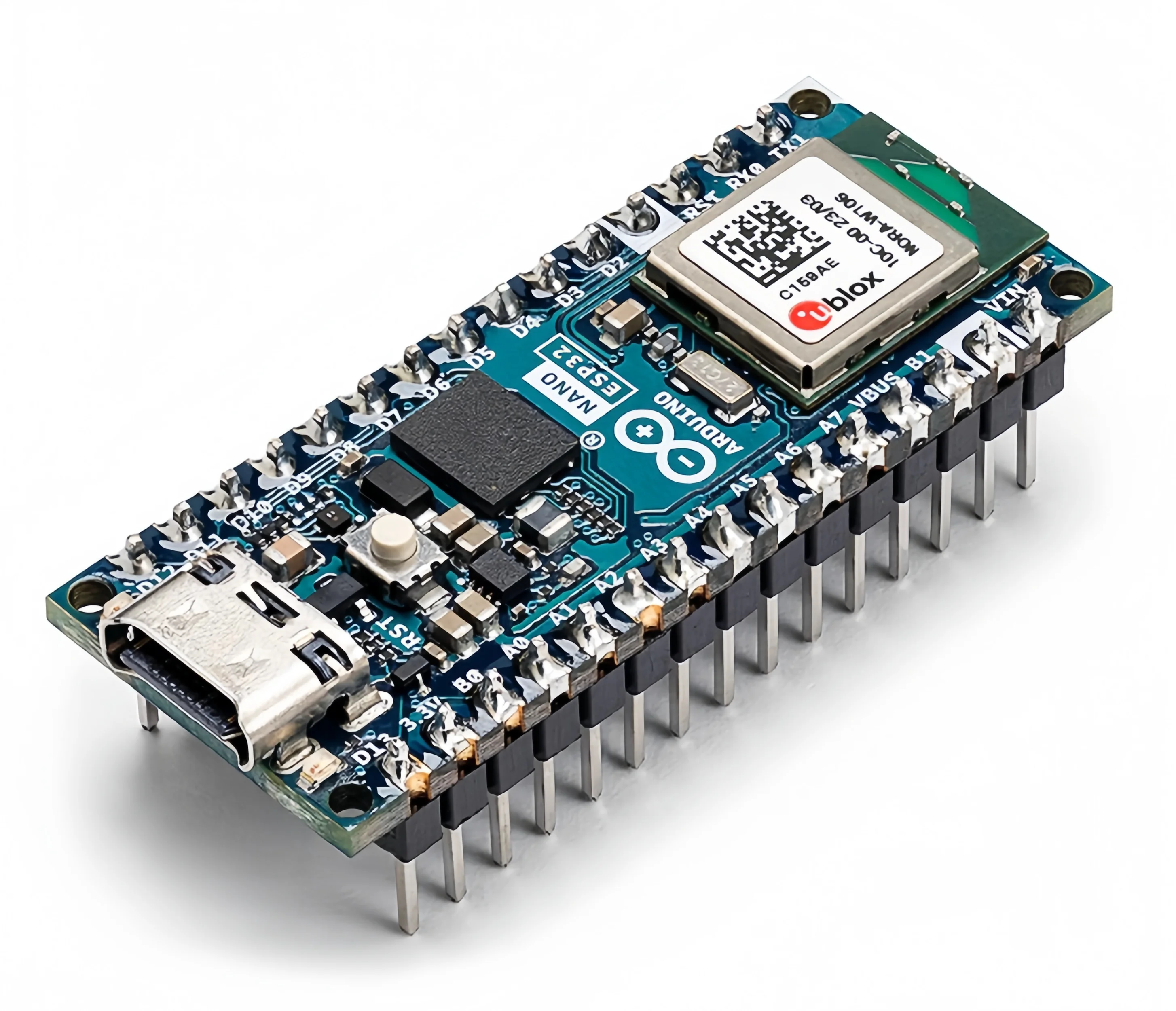Arduino Nano ESP32 with headers ABX00083 NORA-W106 ESP32-S3