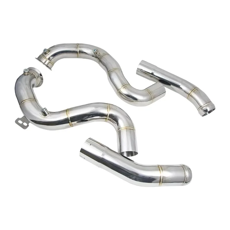 

Stainless Steel Downpipe for C63 C63S W205 4.0T Exhaust Pipes for C43 and C Class