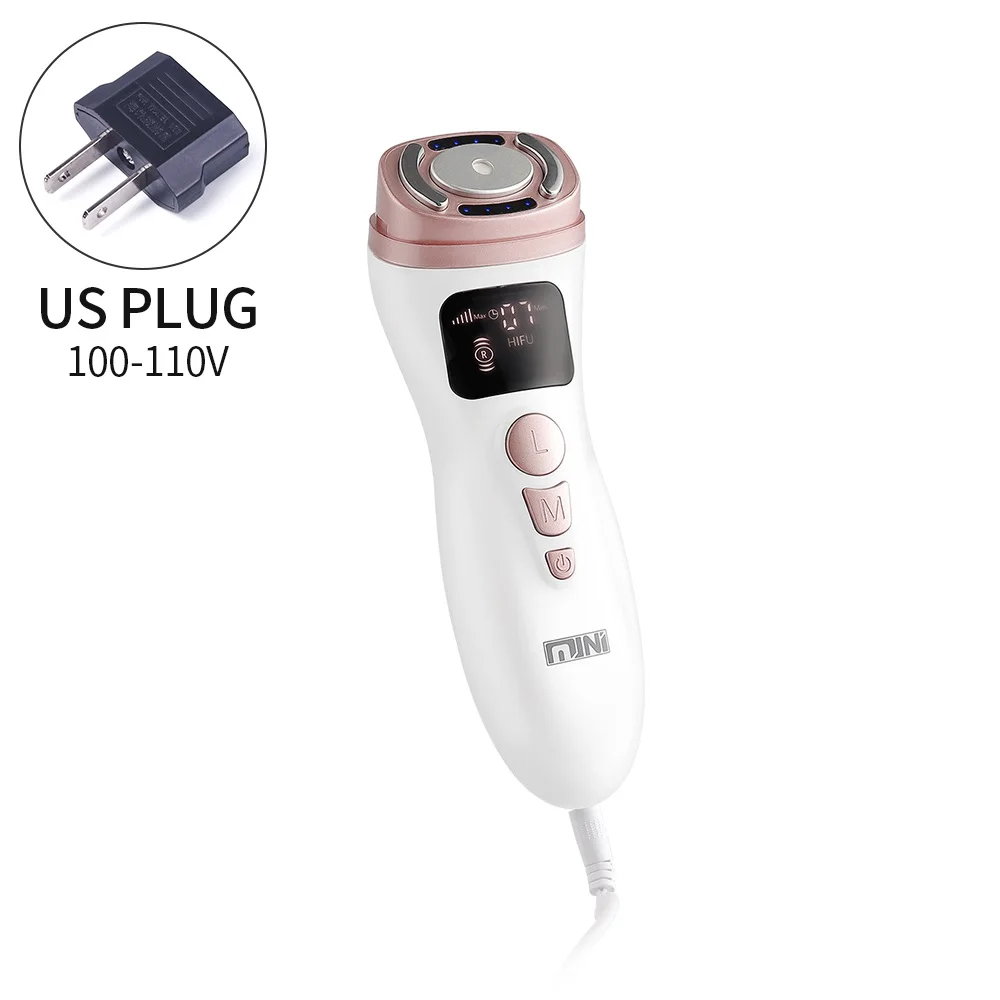 foreverlily Mini HIFU Maschine Ultraschall RF EMS HIFU Hautstraffung Gesichts Lifting Gerät Gesicht Kinn Hals Auge Anti Falten Massagegerät Heimgebrauch 4