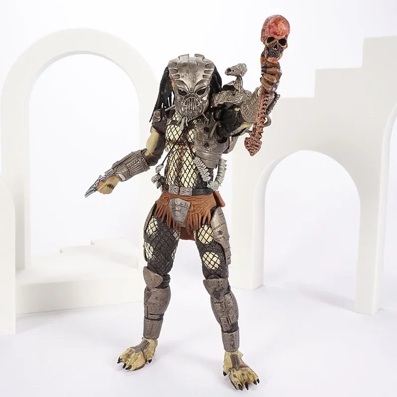 Predator 30th Anniversary Jungle Hunter Unmasked / Masked / Jungle Demon PVC Movie Action Figure Toy