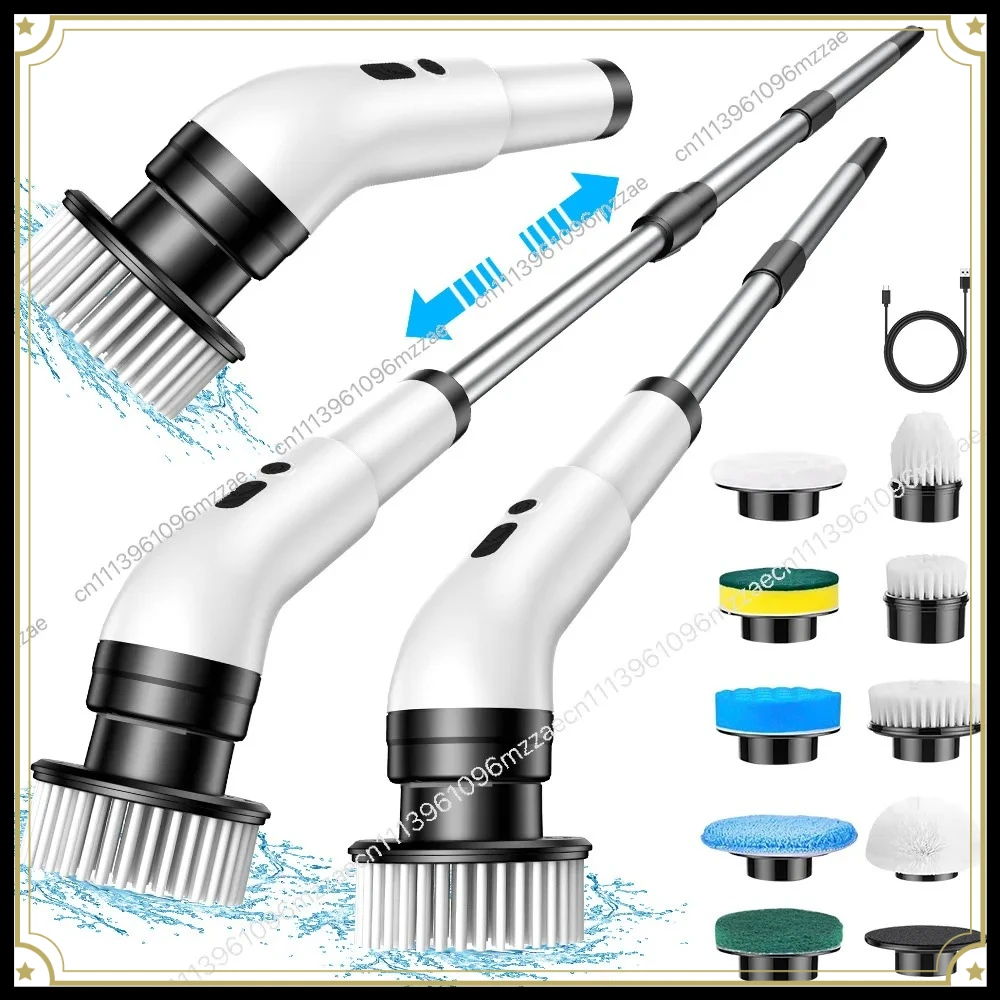 Household Electric Cleaning Brush Multi-function Automatic Handheld Kitchen Wireless Floor Washing High-power Bathroom Brush