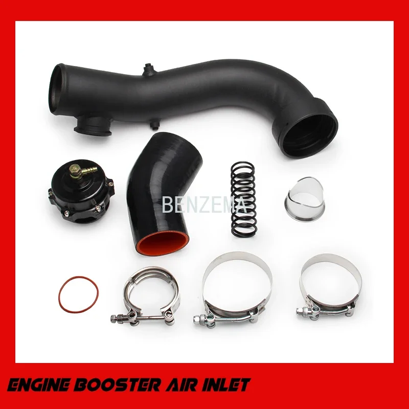 Turbo Inlet Charge Pipe Hard Piping Kit with 50mm Blow Off Valve For BMW N54 E88 E90 E92 135i 335i 335