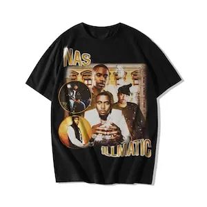 Vintage Nas, NasTshirt, NasT-shirt, Merch Tour Hip Hop Rap Tee T Shirt