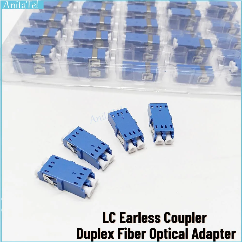 Optic Connector Adapter LC/UPC SM Flange Duplex Fiber Optical Adapters LC-LC UPC Coupler