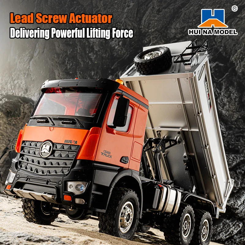

New Remote Control Car Remote Control Dump Truck Lighting Full Scale 1: 14 Alloy Remote Control Engineering Car Children'S Toys