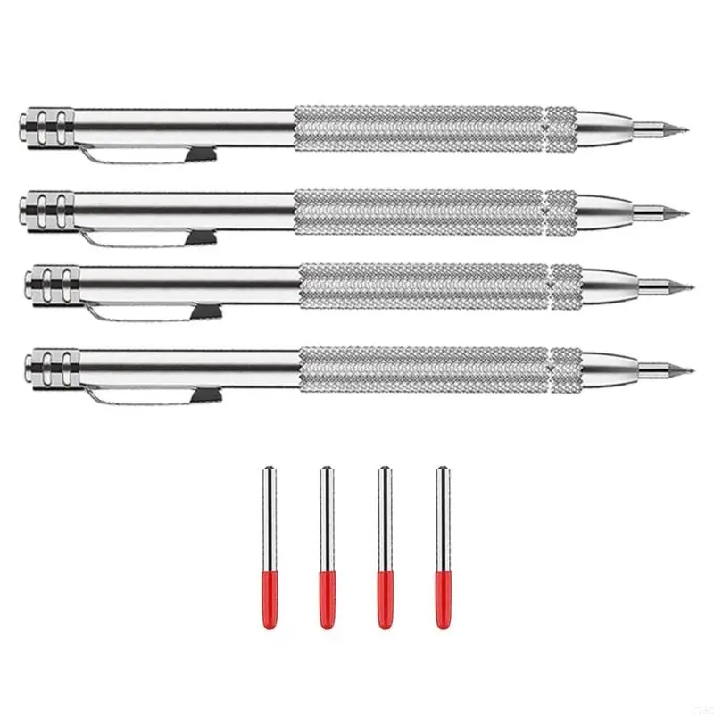 Carbides Tip Engraving Pen أداة مريحة اليد مناسبة للمعادن السيراميك والخشب البناء C7AC