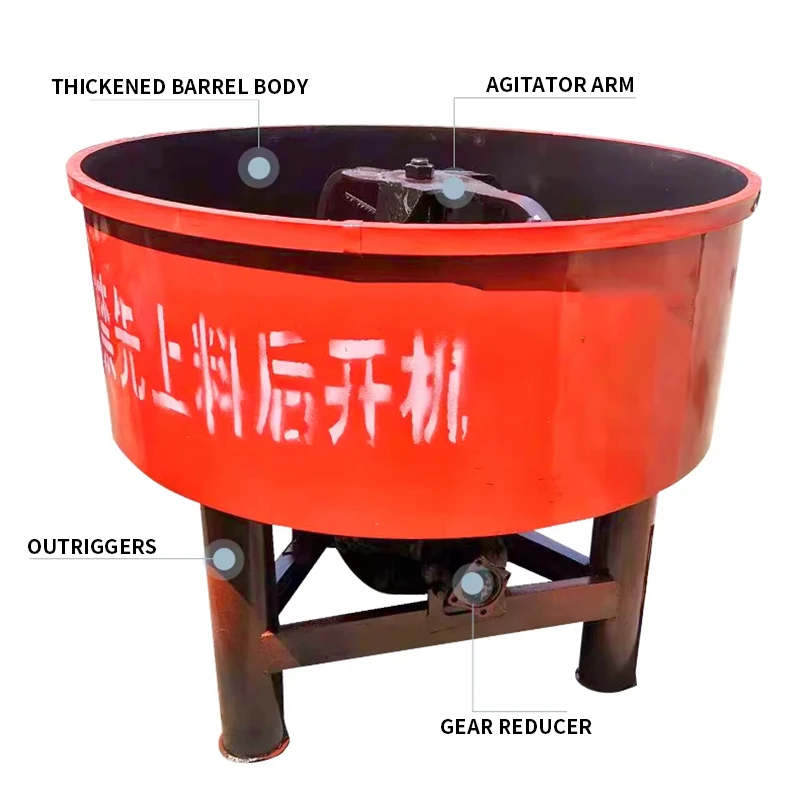 New Sand and Gravel Mixing Machine Fully Automatic Vertical Shaft Concrete Mixer Full-Bridge Mixing Wall 15/11KW(Customized)
