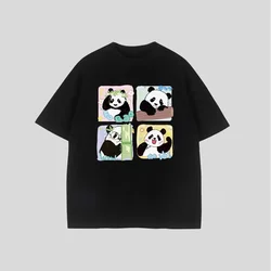 New Kawaii Giant Panda Graphic T Shirt Cute Print Women T-shirt Female Summer streetwear Ladies Street Fashion Y2k Clothing Tops