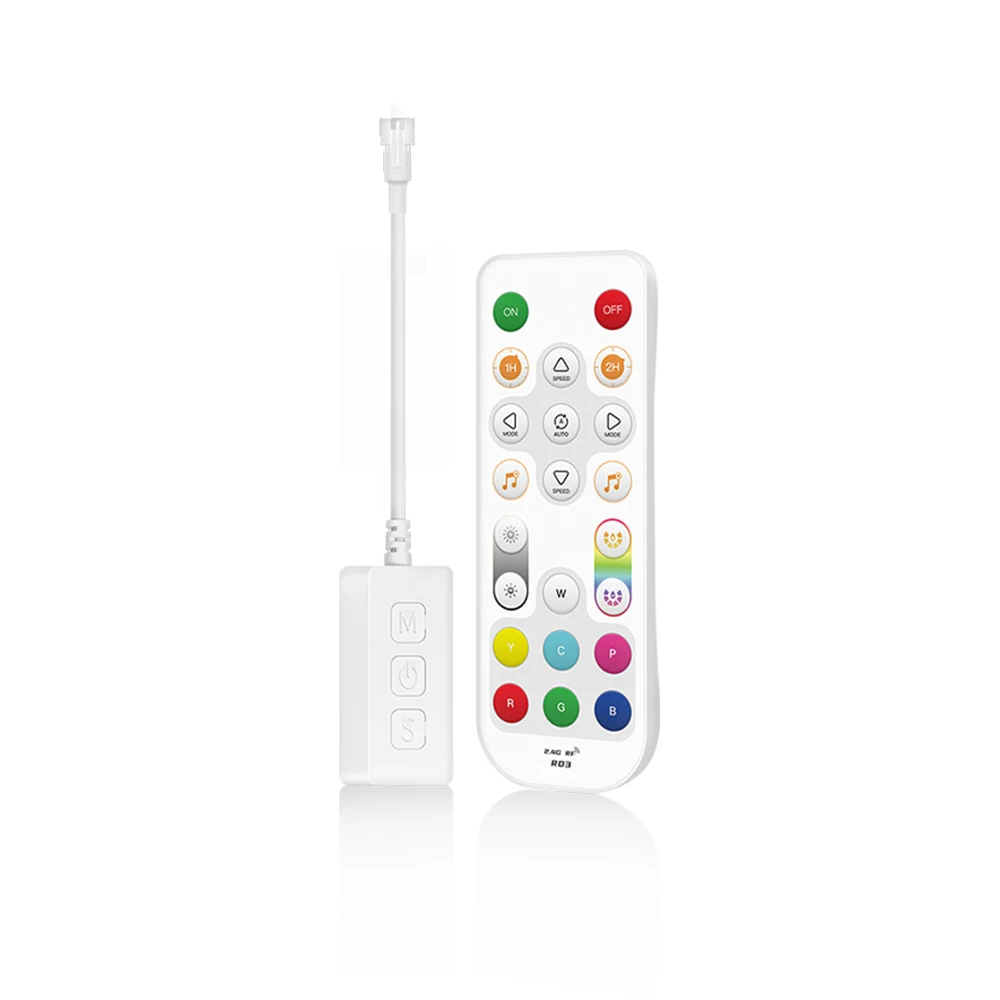

SP548E SPI RGB IoT LED Controller Wifi 5V 12V 24V WS2811 WS2812B RGBIC LED Strip Light Controler Works with Alexa Google Home