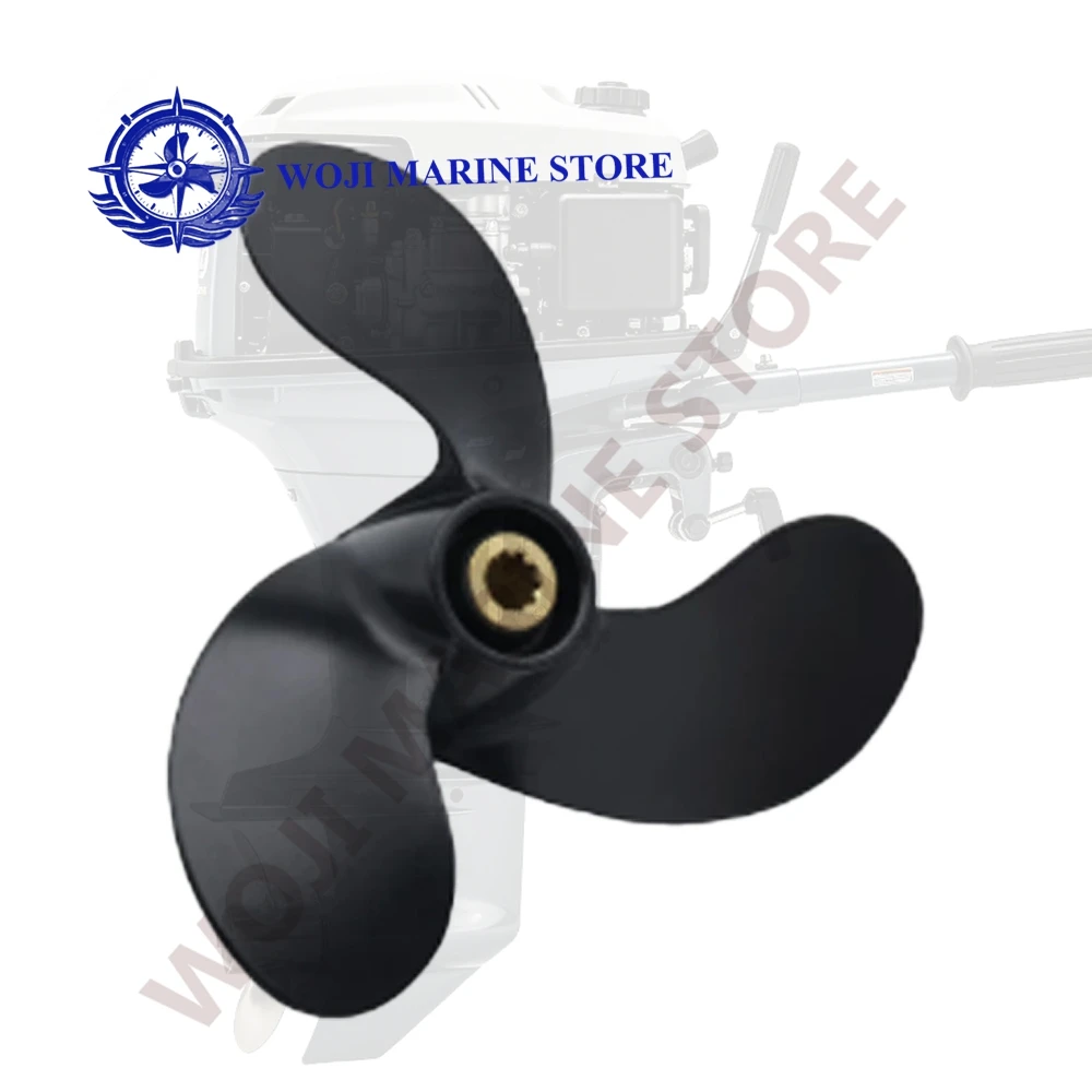 For Suzuki Outboard Engines DF2.5HP 10 Tooth Spline RH 2.5HP 5811097JA0019 58110-97JA0-019 188x135mm Boat Propeller 7 1/2x6 A520