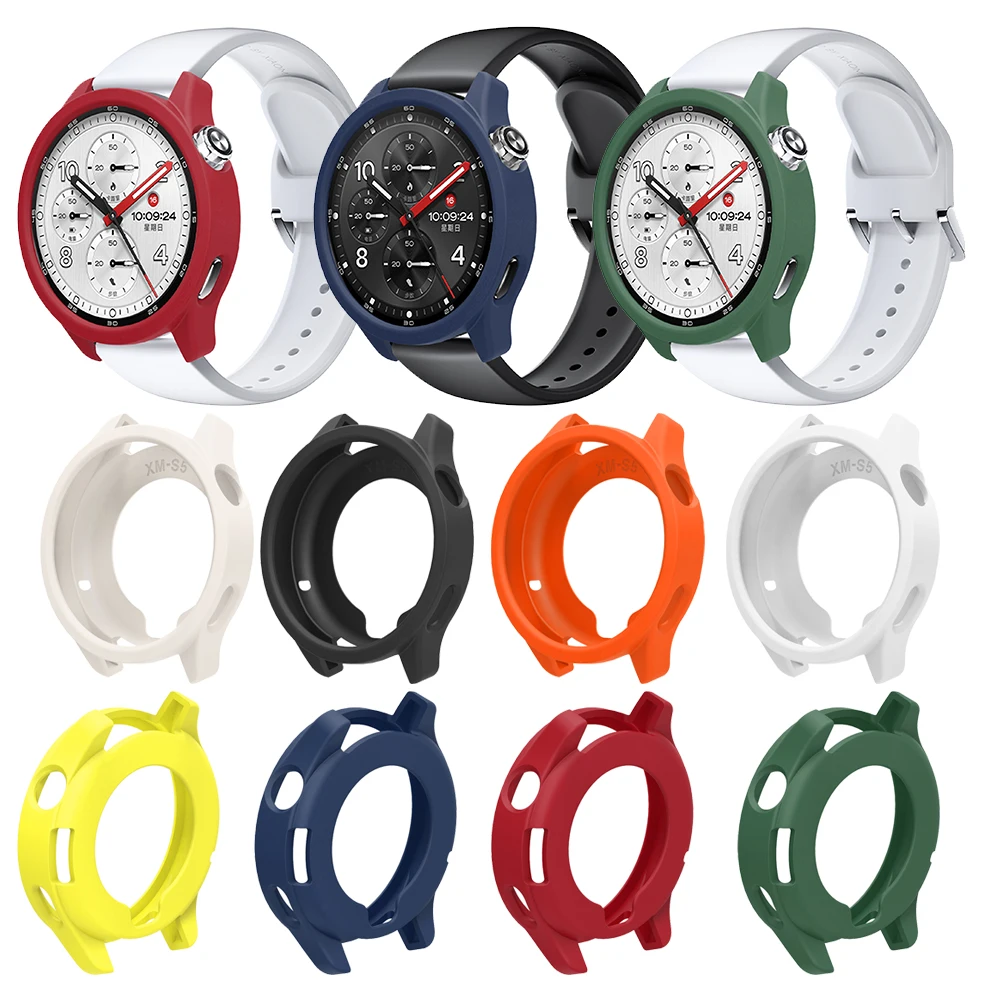 Xiaomi Smartwatch Accessories - ฝาครอบป้องกันสำหรับเสี่ยวมี่ วอทช์ เอส 5 สมาร์ทวอทช์เปลี่ยนเคส TPU