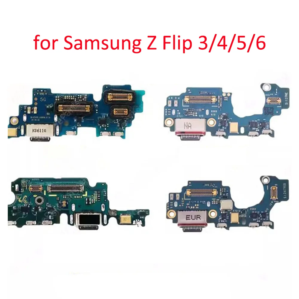 

Разъем для зарядки (плата) для Samsung Z Flip 3/4/5/6 F7110 F711F/U, интерфейс USB, адаптер для микрофона, аксессуары