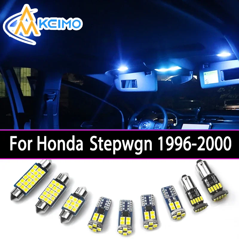 

Kcimo LED For Honda Stepwgn 1996-2000 Premium Bright LED Interior Dome Map Trunk Light Kit Car Led Lamps Canbus Car LED