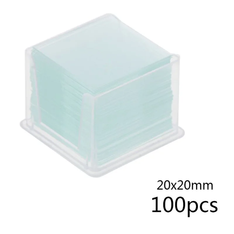 【Price-Drop!】Coverslip Slides Lab Supplies Square Microscope Cover Glass Set School Education Lab Replacement Tool