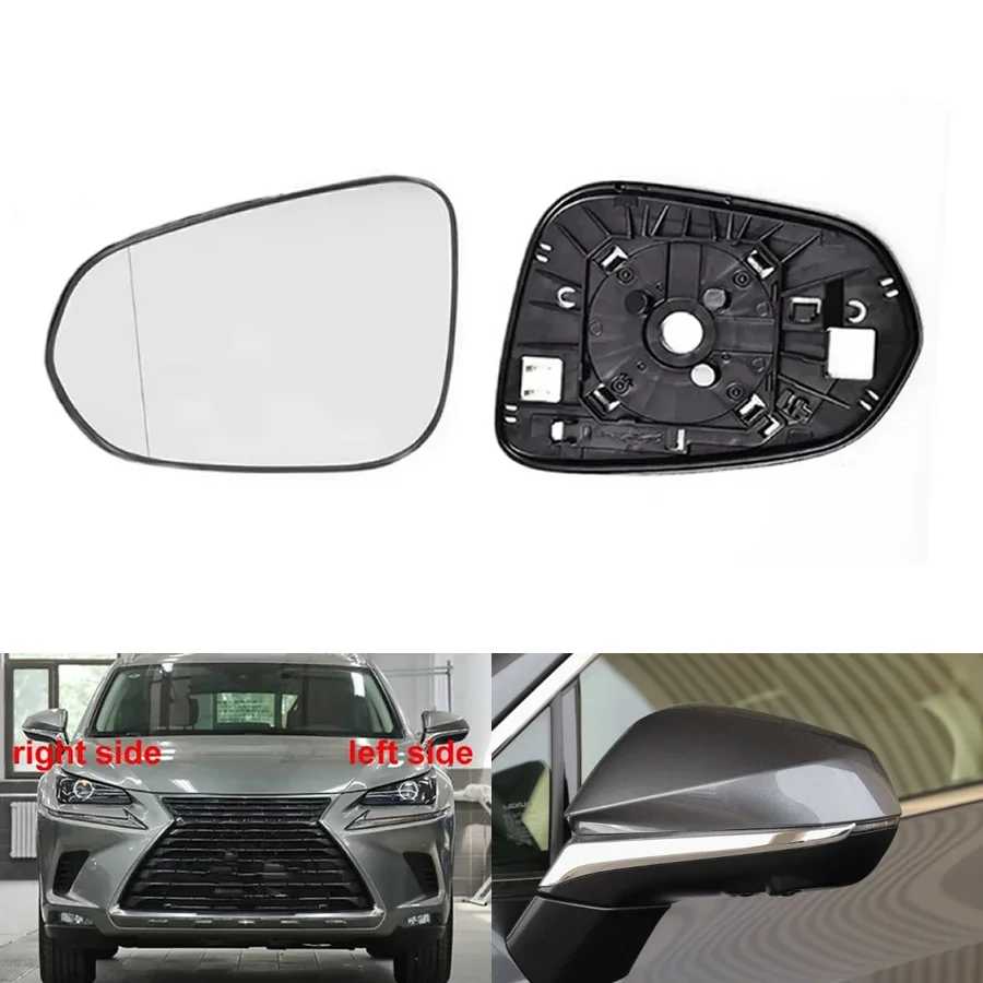 

For Lexus NX NX200 NX300 2015-2023 Replace Outer Rearview Side Mirrors Lens Door Wing Rear View Mirror Glass with Heatinga