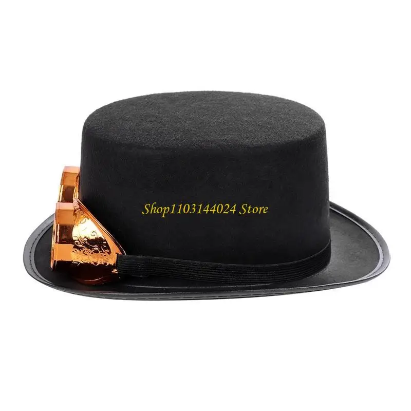 Steampunk Top Hat For Men Steampunk Men Hat Gay Jazz Hat Gay Party Performance Costume Accessory Carnival Nightclub