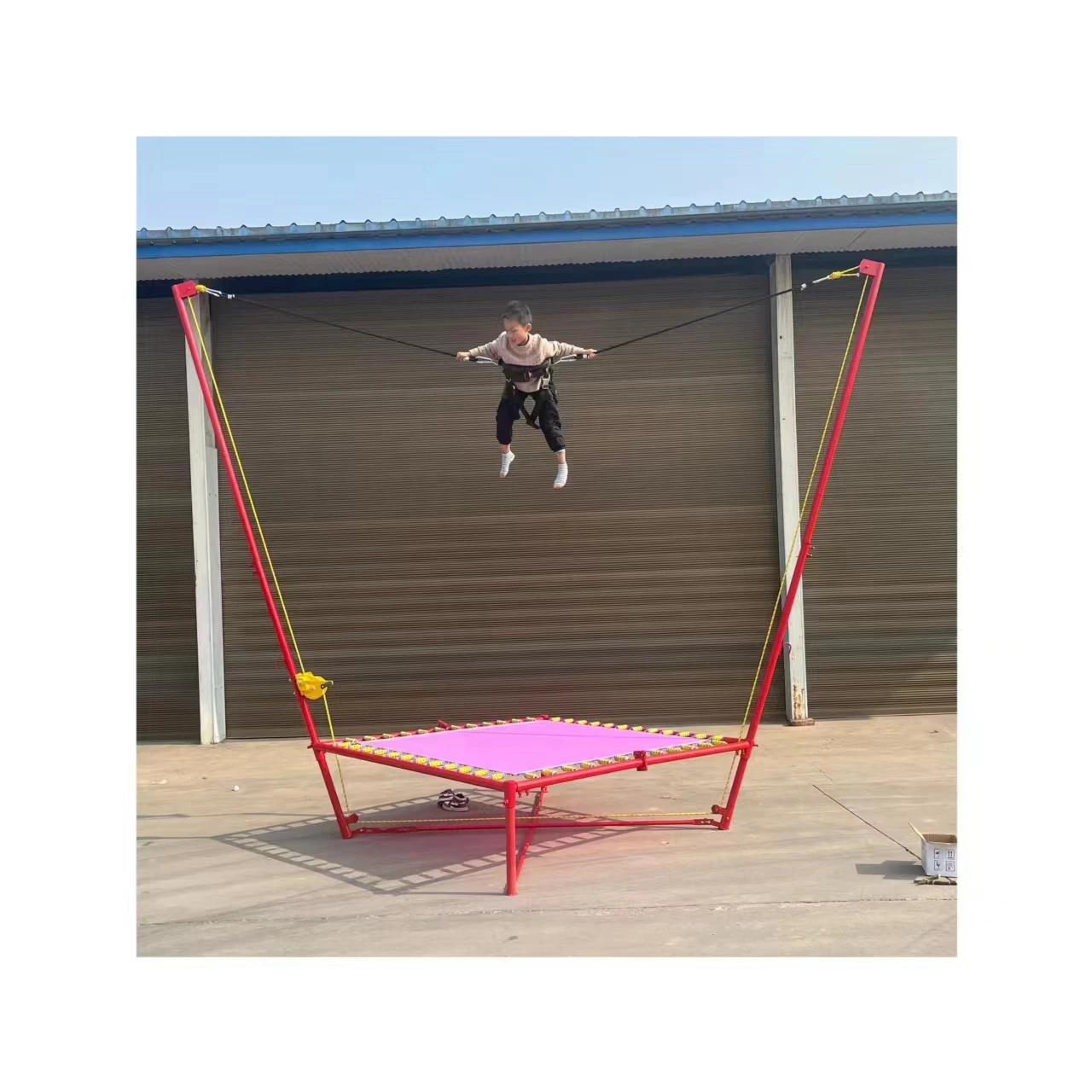 

Factory Price Single Bungee Trampoline for Sale|Outdoor Theme Park Kids Trampoline& Bungee Jumping Amusement Equipment for Sale