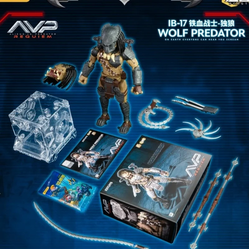 52TOYS Wolf Predator Beastbox Infinite Series IB 17 Avp Requiem Figura de Acción Deformable Coleccionable para Adultos