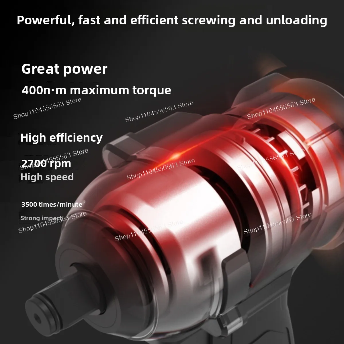 20V Brushless Cordless Impact Wrench KU272, High Torque Electric Wrench for Carpentry Construction and Auto Repair