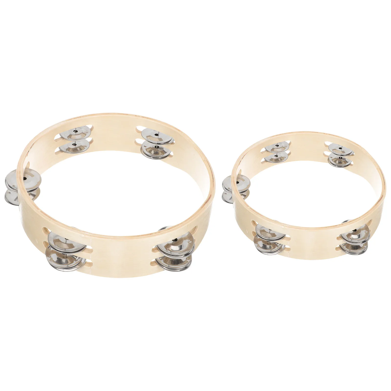 

2 шт. Деревянные двухслойные тамбурин-барабанчики для детей, легкий портативный ручной инструмент-погремушка для музыкального развития