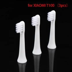 3 Stück Zahnbürste Ersatz köpfe Sonic Electric für Xiaomi T100 White ning Soft Vacuum Dupont Clean Borsten bürste Düsen Kopf