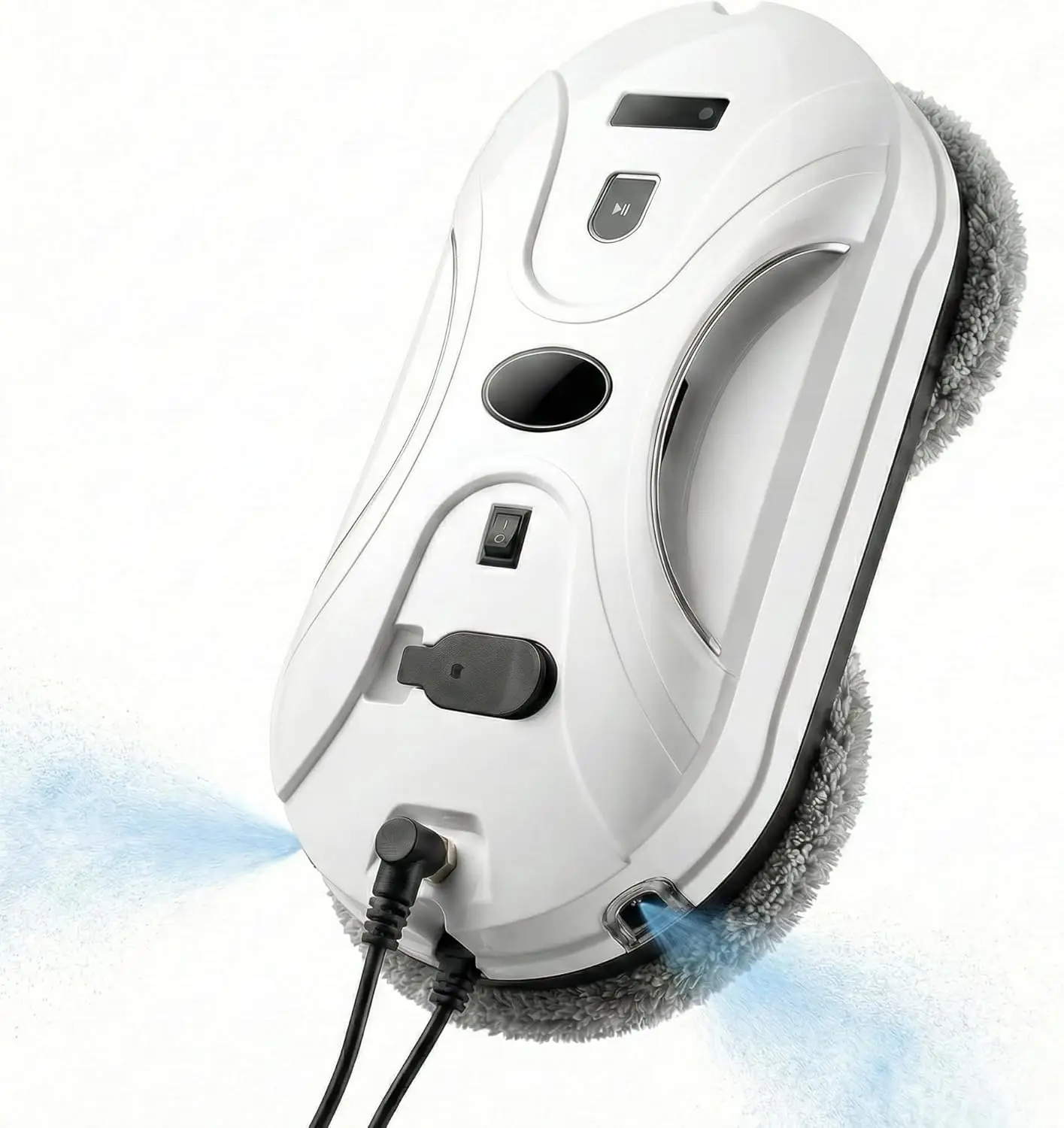 Automatic Window Cleaning Robot with AI Path Planning, 3000Pa Suction, Remote Control for Streak-Free Glass