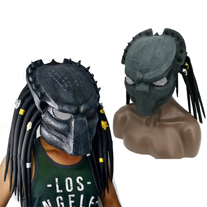 Scary Latex Predator Cosplay Mask Decoration Props Halloween Mask Carnival Party Headgear soldier Full Face Ghost Face Cos Masks