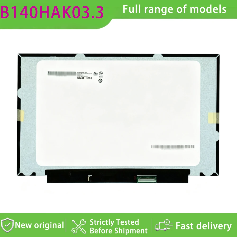 B140HAK03.3 14.0 Inch Fhd Ips Grade Lcd Display Panel Capacitive Touch  for Laptop Assembly Replacement Part